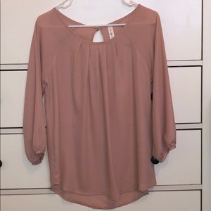 EUC blush pink blouse